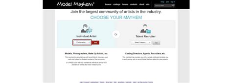 modelmayhem login